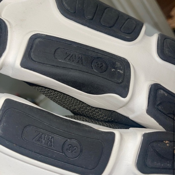 Zara Kid’s Footwear Boy’s Hi Top Zip Up Nylon Lightweight Mesh Shoes Sneakers - Picture 5 of 7